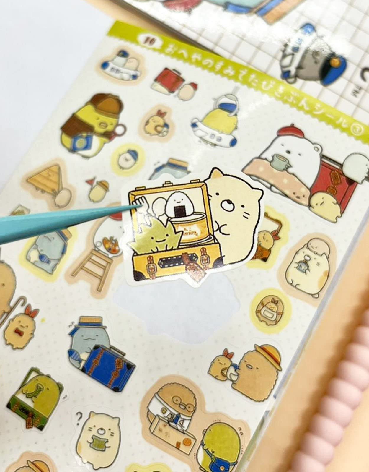 Mavi Defter Sumikko Gurashi 16 Yaprak 335 Adet Sticker/Bullet